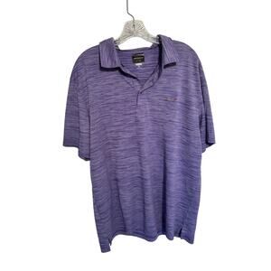 Greg Norman For Tasso Elba Play Dry Mens Golf Polo Heathered Purple Size XL